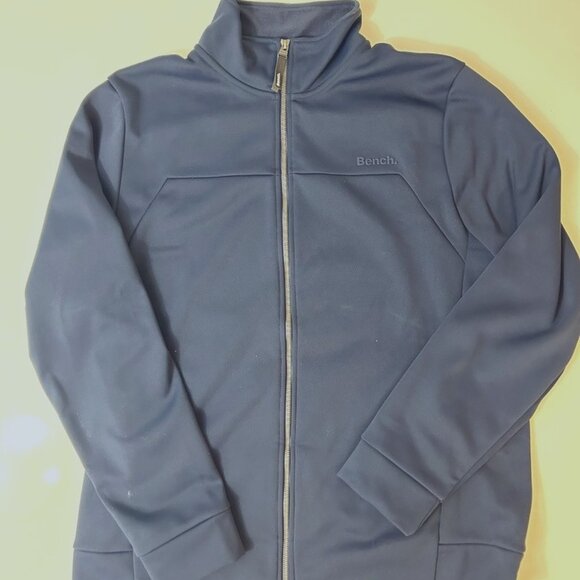 Bench XXL Navy fleece funnel neck full zip jacket - Picture 1 of 2